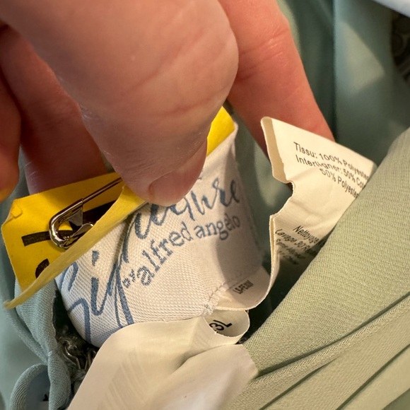 Sage green formal dress - Picture 10 of 12